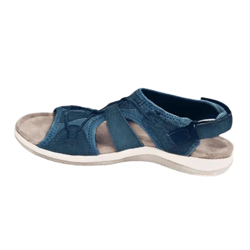 Balbina - Komfortable Strand Sandaler med Åben Tå Marineblå