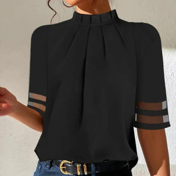 Catrine - Off-Shoulder Bluse til Kvinder Sort