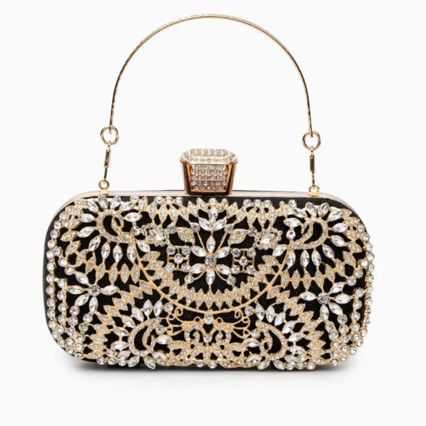 Sabine Dazzle Flower Clutch Bag