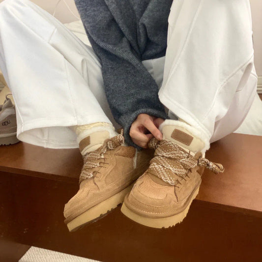 Dania - Komfortable Vinter Sneakers til Kvinder Brun