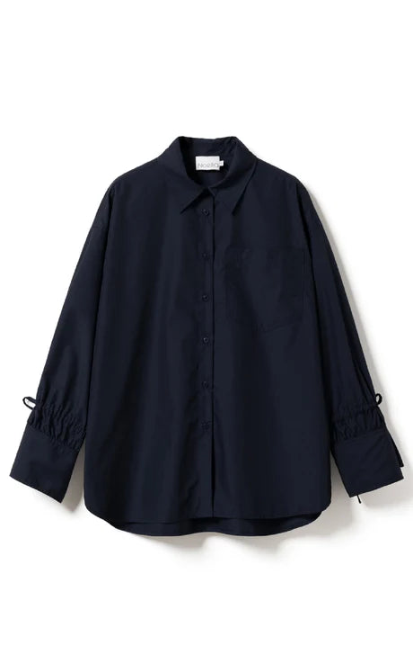 Flora - Noella Bluse Elegant Feminint Design Marineblå