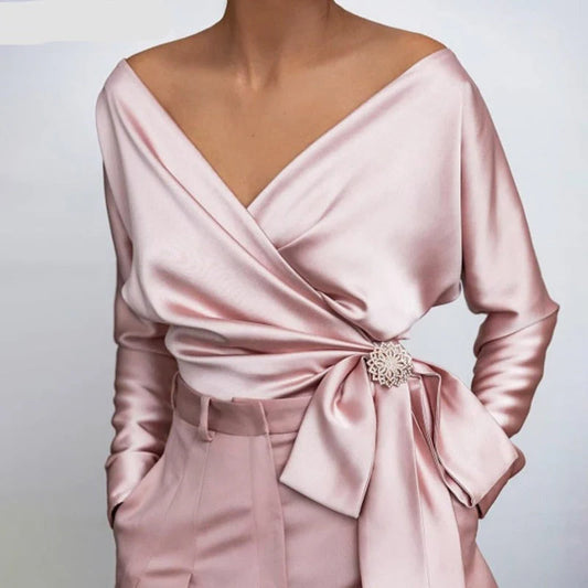 Emma - Elegant silkebluse til kvinder