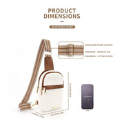 Detachable Leather Crossbody Bag - Dual-Purpose Design